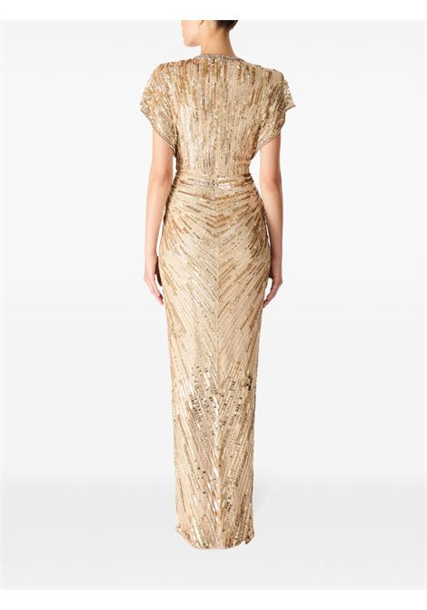 Gold Zola sequin-embellished gown Jenny packham - women JENNY PACKHAM | JPCLS135ZB820172